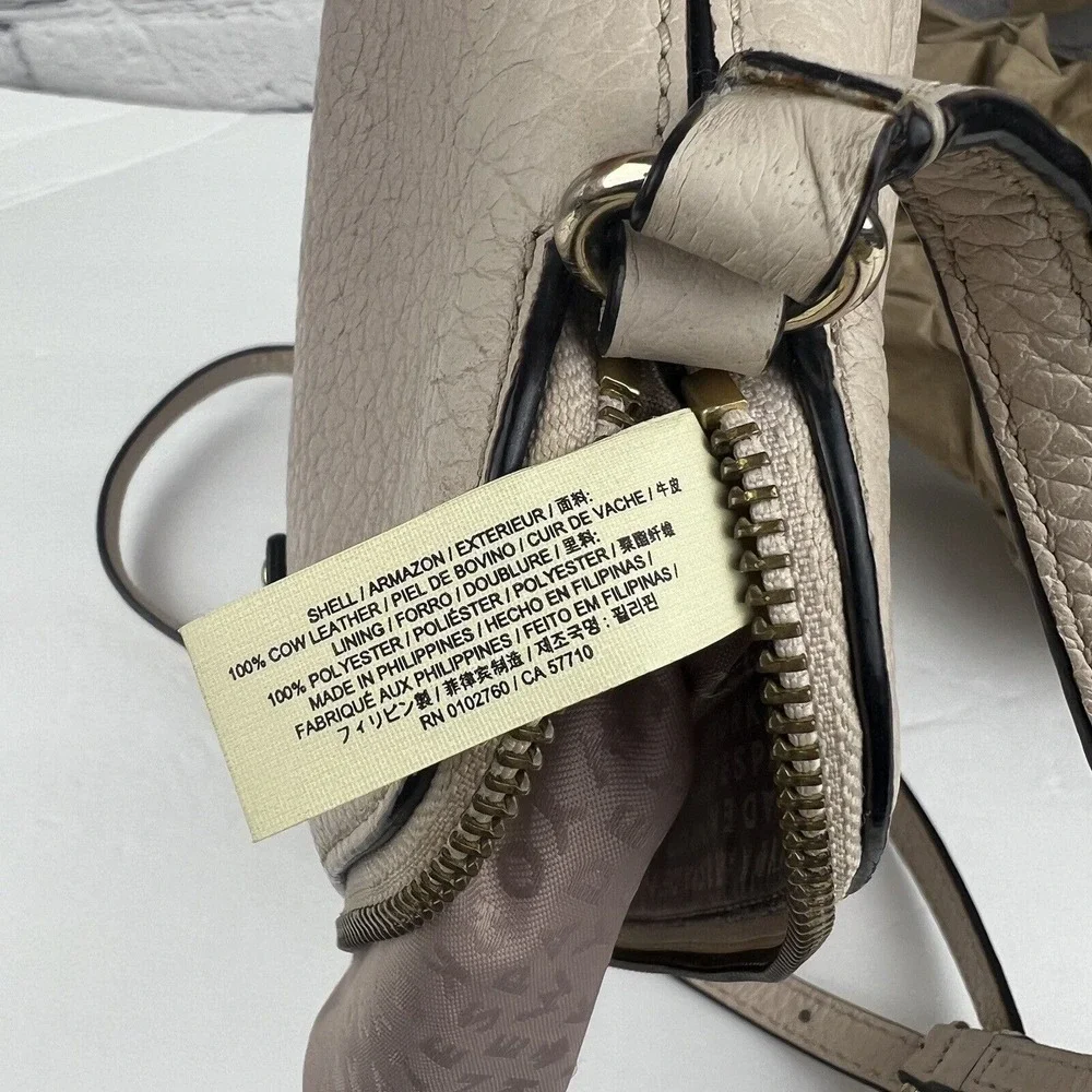 Kate Spade Bay Street‎ Crossbody Shoulder Bag Purse Pebbled Leather Color Pumice
